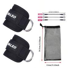 Portable Ankle Strap Resistance Band Set, Leg And Hip Trainer, Shaping And Weight Loss Fitness Ankle Band, Hip Training Stretch Band, Gym Exercise Equipment - Multicolor - View 14