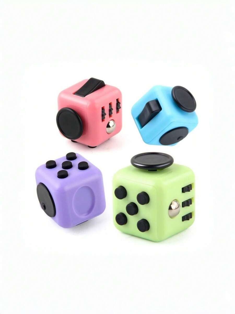 Six-Sided Stress-Relief Toy Fidget Busy Cube Stress-Relief Dice, Stress-Relief Cube Perfect For Holiday Parties And Gift-Giving - Multicolor - View 1