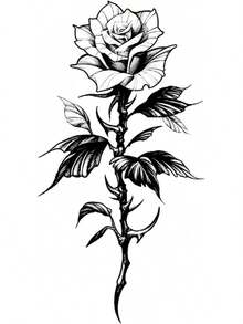 INKARTLINK タトゥーシール 花 ジャグアタトゥー 2枚セット2週間 長持ち 防水 刺青シール 入れ墨シール メンズ レディース 流行 男 女 半永久的 消えるタトゥー 手首 腕 手の背 足 腹部 鎖骨 - 4 - チェックする 1