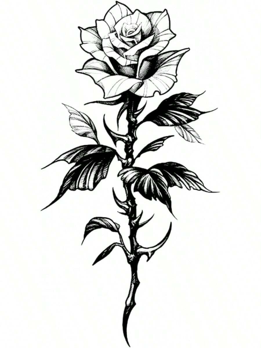 INKARTLINK タトゥーシール 花 ジャグアタトゥー 2枚セット2週間 長持ち 防水 刺青シール 入れ墨シール メンズ レディース 流行 男 女 半永久的 消えるタトゥー 手首 腕 手の背 足 腹部 鎖骨 - 4 - チェックする 1