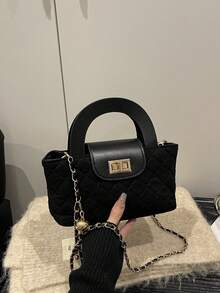 新款时尚百搭女士极简手提包，适合派对、活动和街头穿搭，秋冬季必备 - 彩色 - 查看 14