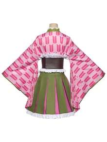 Halloween Costume, Ganlu Temple Cosplay Costume, Long Sleeve Set For Festival Party Cosplay Outfit - 粉色 - 查看 3