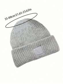 1pc Women's Chunky Knitted Hat - Hand Washable, Lightweight, Double Closable, Tassel Hat New Year Occasions, Fashionable Winter Warm Earmuffs - 彩色 - 查看 3