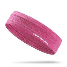 1条多色男女通用健身头带，防滑运动吸汗带，瑜伽发带，弹性吸湿，适合旅行、健身房、锻炼 - 彩色 - 查看 9