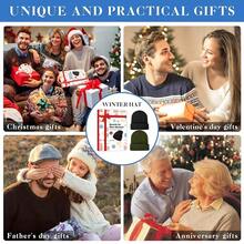 Beanies For Men Women 2 Pack Fall Winter Men's Hats Unisex Warm Knit Skullies Beanies Soft Ski Caps,Green - 綠色的 - 查看 7