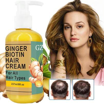 قناع شعر كريم المعجزة الزنجبيل من GZE - منشط جذور مغذي - سيروم قوي احترافي للحصول على شعر قوي وحيوي ولامع - يخترق حتى الجذور