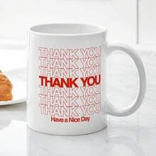 Tazas de café de cerámica de 11 oz (325 ml) de CafePress, gracias, que tengas un buen día - Multicolor - Ver 10