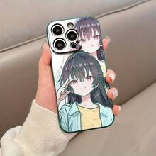 Funda de teléfono de la serie Anime Girl para iPhone 16 única 15PRO, fundas de teléfono esmeriladas 14PROMAX, funda de teléfono móvil mate 13PRO para hombres 14, estética 13, linda 15, 11PRO a prueba de golpes y caídas, 12PRO TPU grueso 16 negro, 13MINI para mujeres 11PROMAX azul, 14PRO carcasa suave gruesa XS/12MINI/11/13PROMAX/12/XR/15PROMAX/12PROMAX/16PLUS/16PROMAX/16PRO/XSMAX/14PLUS/15PLUS - Negro - Ver 8