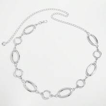 Women's Body Chain, Glossy, Fashionable Geometric Heart, Heavy-Duty Retro Alloy Accessory Waist Chain - 1825 - Gold - View 10