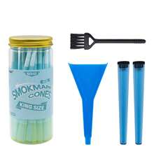50pcs King Size Pre-Rolled Papers With Filter Tips, 84mm Pre Rolling Cones With Filling Device, Two Cones Holder, Cone Loader, Cleaning Brush, Slow Burning, Tobacco Accessories, Holiday Gift For Friends And Family - Multicolor - View 14