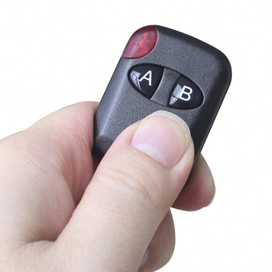 315/433MHz无线遥控器，学习码遥控器，双键射频遥控器，磨砂外壳，门禁照明卷帘门遥控器，电动卷帘门遥控器，升降设备遥控器，大门遥控器 - 彩色 - 查看 1