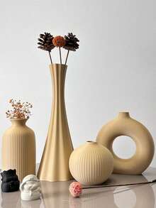 Jarrón de estilo bohemio, adecuado para flores secas y arreglos florales, ideal para la decoración del hogar, la exhibición del pasillo, la decoración del escritorio de la oficina y la decoración del gabinete, lo que lo convierte en un regalo perfecto para las vacaciones. - Multicolor - Ver 11