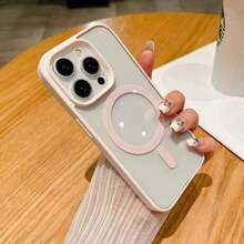 おしゃれなマカロンカラーの耐衝撃保護ケース、ワイヤレスマグネット充電対応、 11/12/13/14/15/15pro/15 Plus/15 Promax/7plus/8plus/X/Xs Max/Xr/11pro/12pro/13pro/14pro/12mini/13mini/11promax/12promax/13promax/14promax/14plus/6/6s/6plus/7/8/Se、7から16シリーズと互換性があります。 - ピンク - チェックする 8