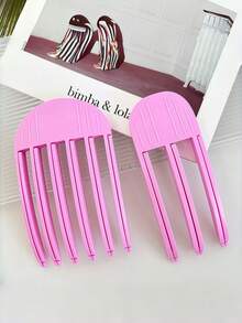 Flauschige Haarspange, Locken Pony Clip, Haarspange für lockiges Haar zum Stylen, modische flauschige Locken Haarspange, Y2K, Reiseessentiell, Haaraccessoire, Haarspange, süße Mädchen Artikel, Geschenk für Frauen, Frauenzubehör, Herbst/Winter, Haarstyling-Werkzeug, Lockenwerkzeug, multifunktionales Accessoire, Alltagszubehör - Heißes Pink - Übersicht 10