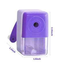 Manual Color Pencil Purple Small Sharpener Handheld For For Colored Pencils - 紫色 - 查看 7