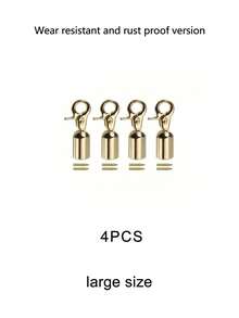 4/6件套金属旋转钩扣套装 - 金银色旋转龙虾扣，适用于包袋制作、编织绳连接、手提包提手、钥匙链、挂绳、珠宝制作、DIY缝纫配件、可拆卸纽扣，适用于手提包、背包、斜挎包肩带、皮革工艺品、时尚配饰，是DIY爱好者、手工艺者、设计师和业余项目的理想之选 - 彩色 - 查看 26