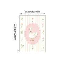 1幅可爱小鸭墙画，复古农舍风格，粉色花卉印花帆布画，迷人动物海报，甜美别致的装饰画，适合婴儿房、儿童房或厨房，送给她的礼物，可选无框或有框。 - 彩色 - 查看 9