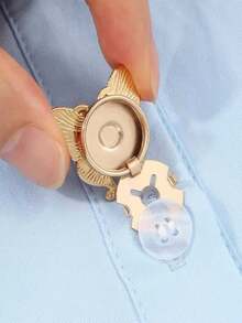 زينة ملابس النساء، 1 غطاء زر بطاقة تغطية الزر المنسدل، تصميم إبداعي وأنيق، مصنوع من خامات عالية الجودة من السبائك والمرصع بالراين ستون، مناسب للاستخدام في جميع الفصول، هدية مناسبة للسيدات، مناسب للاستخدام اليومي والعطلات والمواعيد والسفر