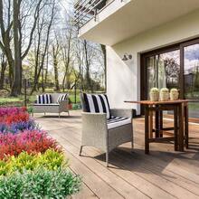 1/5束仿真花束，情人节和新年礼物，户外逼真装饰，抗紫外线不褪色塑料植物，适用于花园、门廊、窗台、花盆、房间、家居装饰（白色） - 中紫紅色 - 查看 3