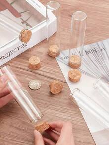 20 件 30 毫升透明玻璃管，适用于万圣节、圣诞装饰、工艺品、圣诞礼物、DIY 许愿瓶、结婚礼物、珠宝、派对礼物 - 彩色 - 查看 11