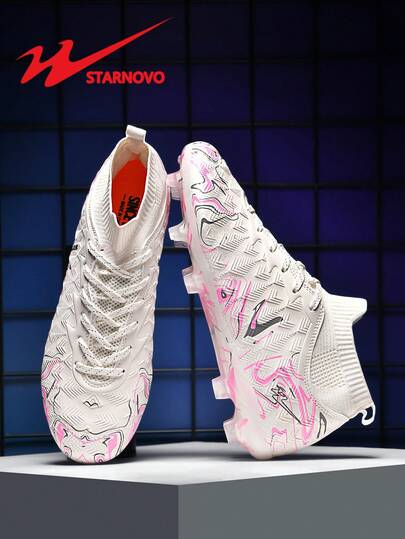 Kids' Football Cleats, Boys & Girls Youth Soccer Shoes, Lightweight Outdoor Sports Training Shoes Suitable For Children And Teenagers. (This Item Is Standard Size, If Your Foot Type Is Slim, Recommend Ordering 1 Size Smaller, If Your Foot Type Is Wide, Recommend Ordering 1 Size Larger)