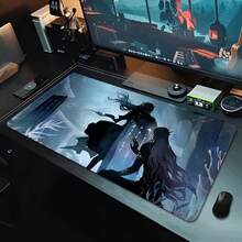 Ouse Pad Large Love And Deepspace Gaer Keyboard At Pads Gaing Desk Protector Laptops Ousepad Deskat PC HD Anie Ousepad - trắng - Xem 9