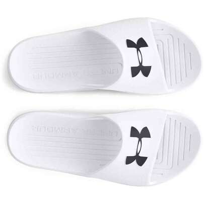 Under Armour Slippers 3021286-100 voor man en vrouw in kleur Wit