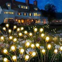 1pc/2pcs Solar Firefly Light, Outdoor Decorative Ball Light, Outdoor Gardening Solar Light, Suitable For Decorating Courtyards, Terraces, Gardens, Parties, Holidays, Christmas, Weddings, New Year, And Any Other Occasions.D Valentine's Day Celebrations, A Unique Gift For Women.