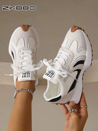 ZKBBO 여성 캐주얼 스포츠 신발, 다용도 패션 워킹화, 피트니스, 조깅, 테니스 모든 시즌을 위한 편안한 크로스 트레이닝 스니커즈