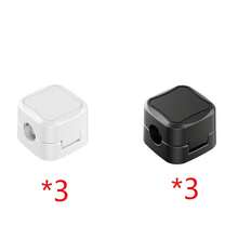 6pcs Magnetic Cable Organizer Clips, Desk Wire Management Holder, Adhesive Charging Cable Winder Mount For Bedroom, Kitchen, Office