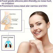 1/2pcs Silicone Nose Shaper - Fragrance-Free, Manual Nose Bridge Lifter, Non-Electric Nose Corrector, Painless Nose Modifier, Beauty Tool, Facial Exercise Device - Multicolor - View 4
