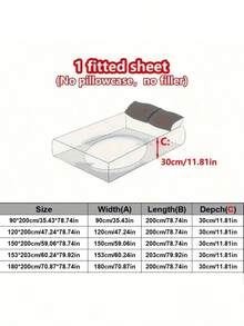 1 件厚柔软透气雪花印花床垫罩（单人床尺寸），触感温暖吸湿排汗，防滑床垫保护套，易于拆卸和机洗，适合所有季节，深度 11 英寸 - 草莓小兔 - 查看 4
