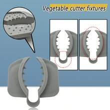 蔬菜切片器，切片神器，带护手和防滑手柄，厨房工具非常方便易用。 - 彩色 - 查看 3