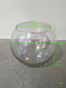 球形玻璃花瓶水培容器，苔藓和多肉植物种植器，桌面水族箱，创意玻璃瓶