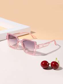 1PC Boys And Girls 4-8Y Cute Shiny Square Fashion Glasses Suitable For Holiday Outings, Outfit Matching, And Festival Gifts - Multicolor - View 5