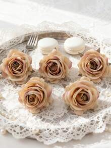 5/500PCS Artificial Pineapple Flower Head Fake Plants,Artificial Flower, For Bouquet Diy, Wreath Material, Candy Box Accessories, Chest Flower, Headflower Material, Birthday Party Cake Accessories, Home Decor, Bride Holding Flower, Wedding Decorations, Room Decor, Kitchen Accessories, Dining Room, Bedroom Decor - Brown - 157 - View 6