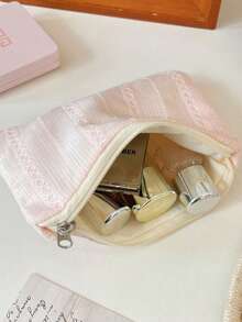 Bolsa de maquillaje pequeña, bolsa de viaje para maquillaje, bolsa de aseo, bolsa de maquillaje de viaje, bolsa de almacenamiento de maquillaje, bolsa de almacenamiento portátil, regalo para damas, bolsa portátil para toallas femeninas, bolsa pequeña para cosméticos, organizador de aseo de viaje, organizador de vacaciones, organizador de maquillaje de gran capacidad, estuche de maquillaje para lápiz labial, brochas, cuidado de la piel - Multicolor - Ver 13