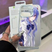 Funda de teléfono con patrón de chica anime para iPhone 16, linda 16PROMAX, única 15PRO, hermosa 16PLUS, de alta calidad 13PROMAX para hombres, 14PROMAX para mujeres, fundas de teléfono 14PRO, 12PRO de moda, 14 creatividad, 11 estética, 16PRO TPU engrosado, 13PRO simple pero única, XR con acabado mate, funda de teléfono XSMAX anti-golpes y resistente a caídas 15PLUS/14PLUS/XS/15/13/12/16/12PROMAX/11PRO/15PROMAX/11PROMAX - Blanco - Ver 13