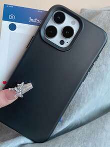 Ốp lưng điện thoại silicon lỏng chất lượng cao có nút bấm rãnh, tương thích với Apple 17 16 15 14 13 12 11 Pro Max, kết cấu cao su mềm như sáp, thân thiện với da - màu đen - Xem 4