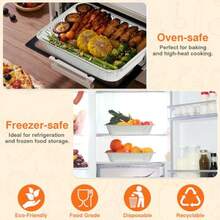 Gladify Aluminum Foil Pans 9x13 Disposable Baking Pans 30 Pack Heavy Duty Half Size Tin Foil Trays For Steam Table Roasting Cooking Heating Freezing Food1 - Bạc - Xem 6