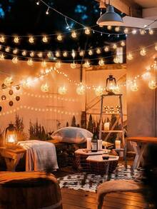 斋月装饰月亮和星星串灯，电池供电灯，适用于开斋节、伊斯兰节日、家居和房间装饰，非常适合斋月吉祥、开斋节、餐厅装饰、酒店装饰、卧室装饰、客厅装饰； - 暖色 - 查看 3