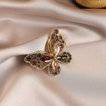 1pc Shiny Bohemian Zinc Alloy Flower & Animal Brooch, Suitable For Women To Wear Casually In Spring, Summer, Autumn And Winter - Multicolor - View 15