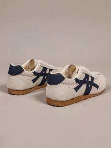 女士新款时尚软底休闲运动鞋，百搭舒适 - 灰色 - 查看 3