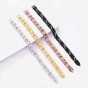 A Magnetic Bracelet For Women That Can Be Worn On The Ankle Or Wrist, Suitable For Outings And Parties.