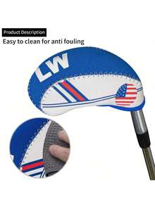 Sleek Fresh Blue Iron Putter Head Cover - Premium Durable Protective Gear | Ideal For Young Golf Enthusiasts & Daily Practical Players - Blue - View 4