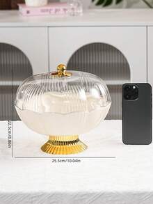 1 khay nhựa PET có đế cao, thoát nước tốt, kèm nắp chống bụi, không vỡ và có thể tái sử dụng, dùng để trưng bày trái cây/món tráng miệng/đồ ăn nhẹ/bánh ngọt, thích hợp cho nhiều lễ hội, đám cưới, tiệc tùng và sự kiện. - Loại hoa-chân cao màu vàng - Xem 6