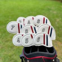 9pcs Premium Golf Iron Headcovers - Protect Your Clubs And Improve Your Game With Durable And Stylish Covers - Multicolor - View 4