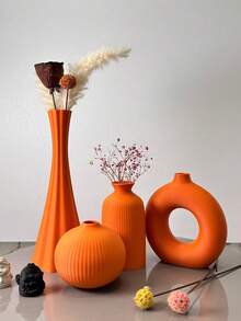 Jarrón de estilo bohemio, adecuado para flores secas y arreglos florales, ideal para la decoración del hogar, la exhibición del pasillo, la decoración del escritorio de la oficina y la decoración del gabinete, lo que lo convierte en un regalo perfecto para las vacaciones. - Multicolor - Ver 22