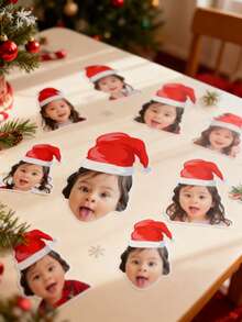 Personalized Photo Stickers, Custom Picture & Text Vinyl Stickers, Waterproof DIY Decals For Laptop, Phone, Water Bottle, Scrapbook & Album, Cute Birthday Party Favors, Couple Photo Gift, Custom Christmas, Anniversary & Valentine's Day Gift, 1/3/5PCS - Multicolor Photo Paper - View 6