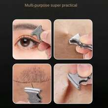 Premium Thick Eyebrow Tweezers, Hair Removal Clip, Eyebrow Tweezers, Beard Trimmer, Hair Removal Pliers, Facial Hair Removal Tool, Round Tip - 2cp Gold Silver - View 10